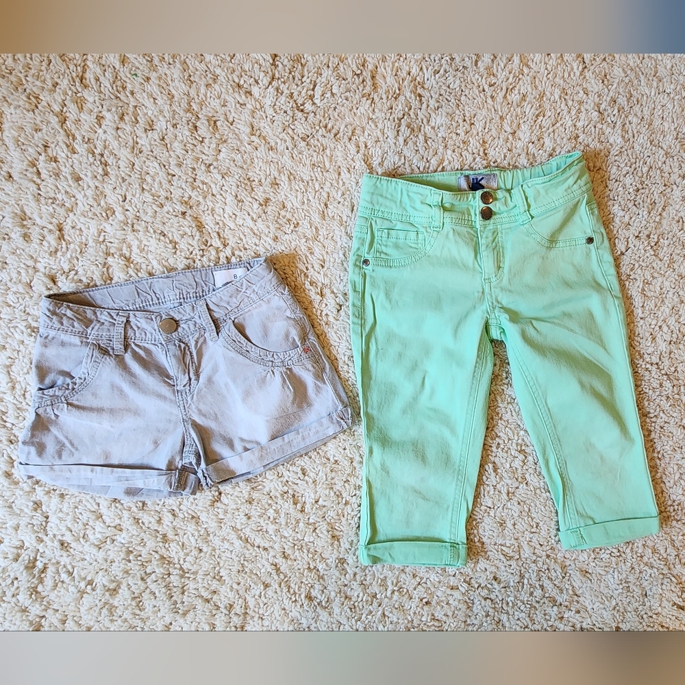 8-year-old shorts and capri set bundle